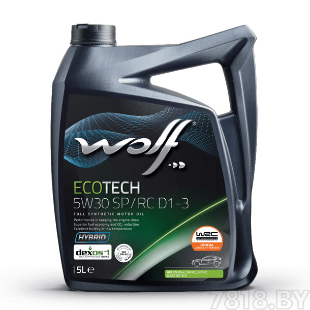 Wolf EcoTech 5W30 SP/RC D1-3 5 л масло моторное (16175/5)