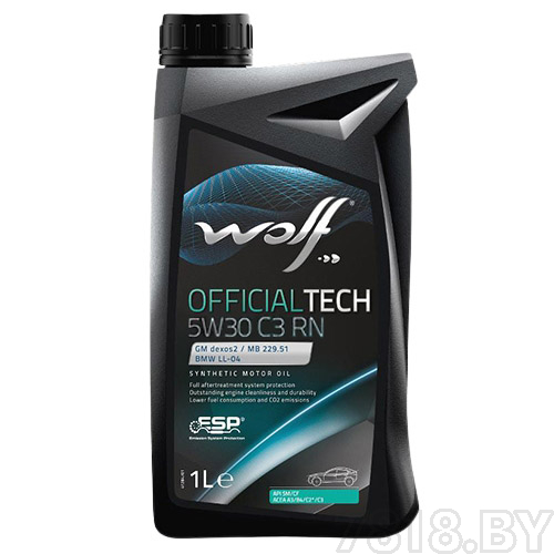 Wolf OfficialTech 5W30 C3 RN 1л масло моторное (65637/1)