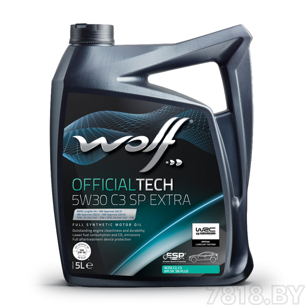 WOLF OfficialTech 5W-30 SP EXTRA 5 л моторное масло (65648/5)