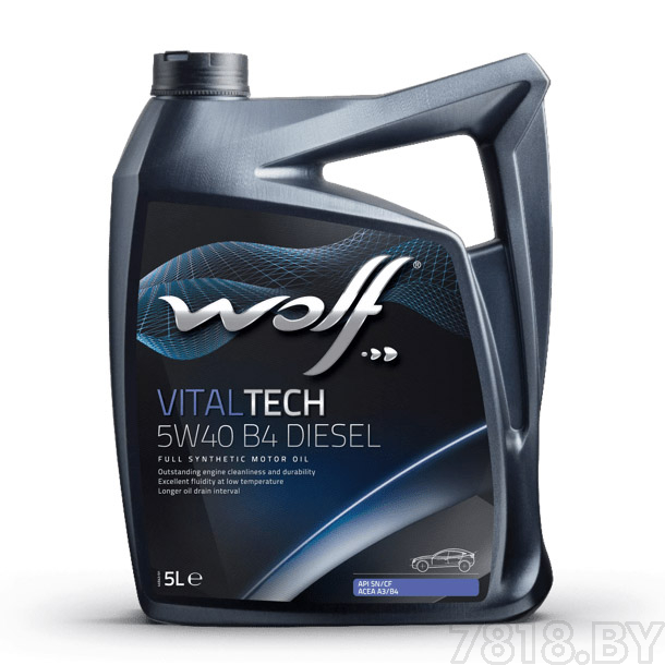 Wolf VitalTech 5W-40 B4 DIESEL 5 л масло моторное (26116/5)