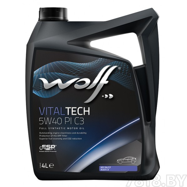Wolf VitalTech 5W-40 PI C3 4 л моторное масло (21116/4)